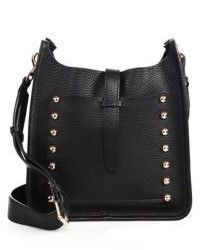 Rebecca Minkoff Small Unlined Studded Leather Feed Crossbody Bag
