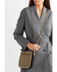Prada Studded Leather Shoulder Bag