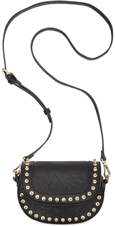 black studded crossbody