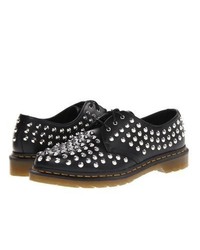 Dr. Martens Harlen Studded Shoe Lace Up Casual Shoes Black Smooth