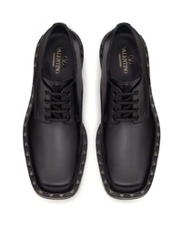 Valentino Garavani Rockstud Leather Derby Shoes