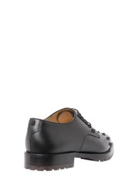 Valentino Studded Leather Derby Lace Up Shoes