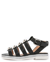 Markus Lupfer Embellished Flat Sandals