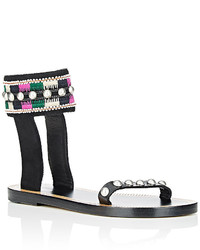 Isabel Marant Embellished Joya Ankle Cuff Sandals