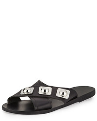 Ancient Greek Sandals Peter Pilotto Thais Studded Crisscross Sandal Black