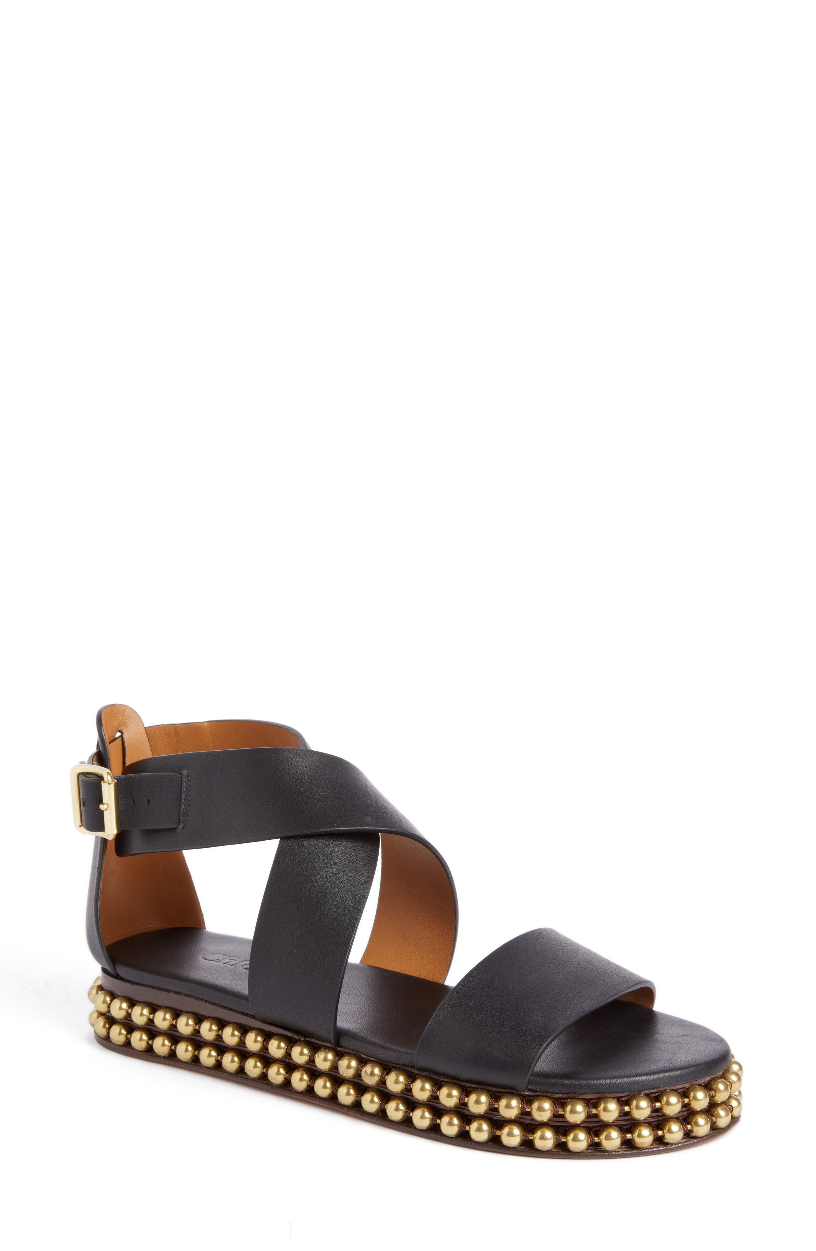 chloe sawyer studded sandals