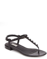 Balenciaga Studded T Strap Sandal