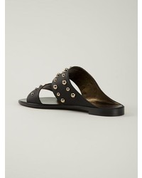 Lanvin Two Tone Studded Sandals