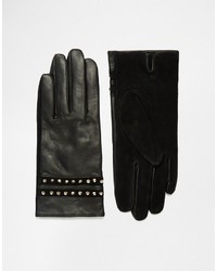 French Connection Studded Leather Gloves