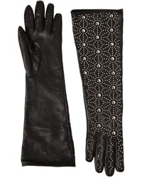 Dsquared2 Studded Napa Leather Gloves