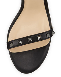 Neiman Marcus Bailie Studded Leather Sandal Black
