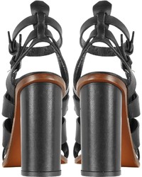 Proenza Schouler Black Studded Gladiator Sandal