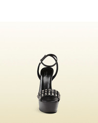 Gucci Studded Leather Platform Sandal