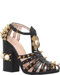 Gucci Kendall Studded Leather Sandals 