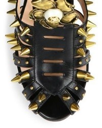 gucci kendall studded leather sandals