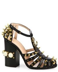 Gucci Kendall Studded Leather Sandals