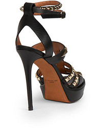 Givenchy Nevia Studded Leather Platform Sandals
