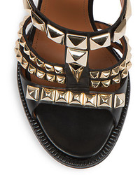 Givenchy Nevia Studded Leather Platform Sandals