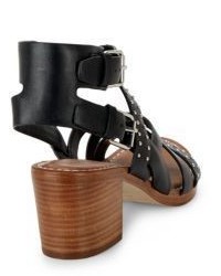 Sigerson Morrison Liz Studded Leather Sandals
