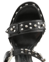 Alexander McQueen Studded Leather Sandal Heels