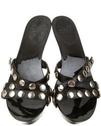 D&G Studded Slide Sandals