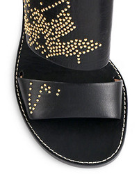 Chloé Suzanna Studded Leather Slides