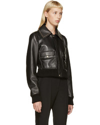 Givenchy Black Studded Leather Jacket