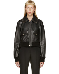 Givenchy Black Studded Leather Jacket
