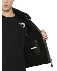 Givenchy Studded Leather Shearling Jacket