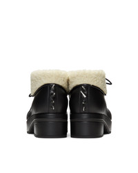 Gucci Black Sherpa Spike Victor Boots