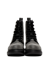 Alexander McQueen Black Studded Boots