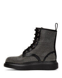 Alexander McQueen Black Studded Boots