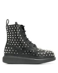Alexander McQueen Spike Lace Up Boots