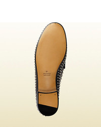 Gucci Studded Leather Horsebit Loafer