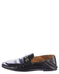 Isabel Marant Leather Square Toe Loafers