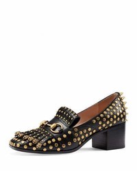 Gucci Polly Studded Leather 55mm Loafer