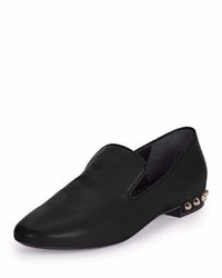 Balenciaga Studded Heel Smoking Slipper Black