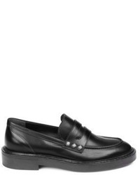 Balenciaga Studded Leather Loafers