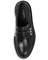Balenciaga Studded Leather Loafers