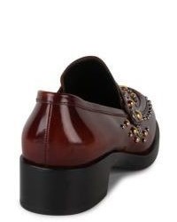 Prada Studded Leather Loafers