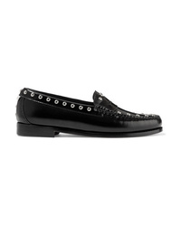 RE/DONE Weejuns The Whitney Studded Glossed Leather Loafers