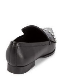 Yansy Point Toe Leather Loafers