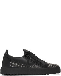Giuseppe Zanotti Black Studded London Sneakers