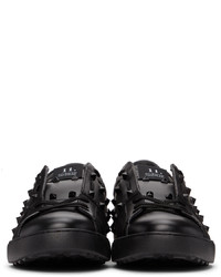 Valentino Garavani Black Untitled Tone On Tone Sneakers