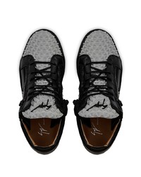 Giuseppe Zanotti Kriss Textured Zip Detail Sneakers
