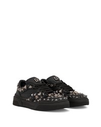 Dolce & Gabbana Roma Stud Embellished Low Top Sneakers