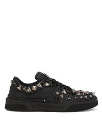 Dolce & Gabbana Roma Stud Embellished Low Top Sneakers