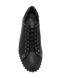 Salvatore Ferragamo Studded Lace Up Sneakers