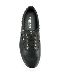 Versace Studded Lace Up Sneakers