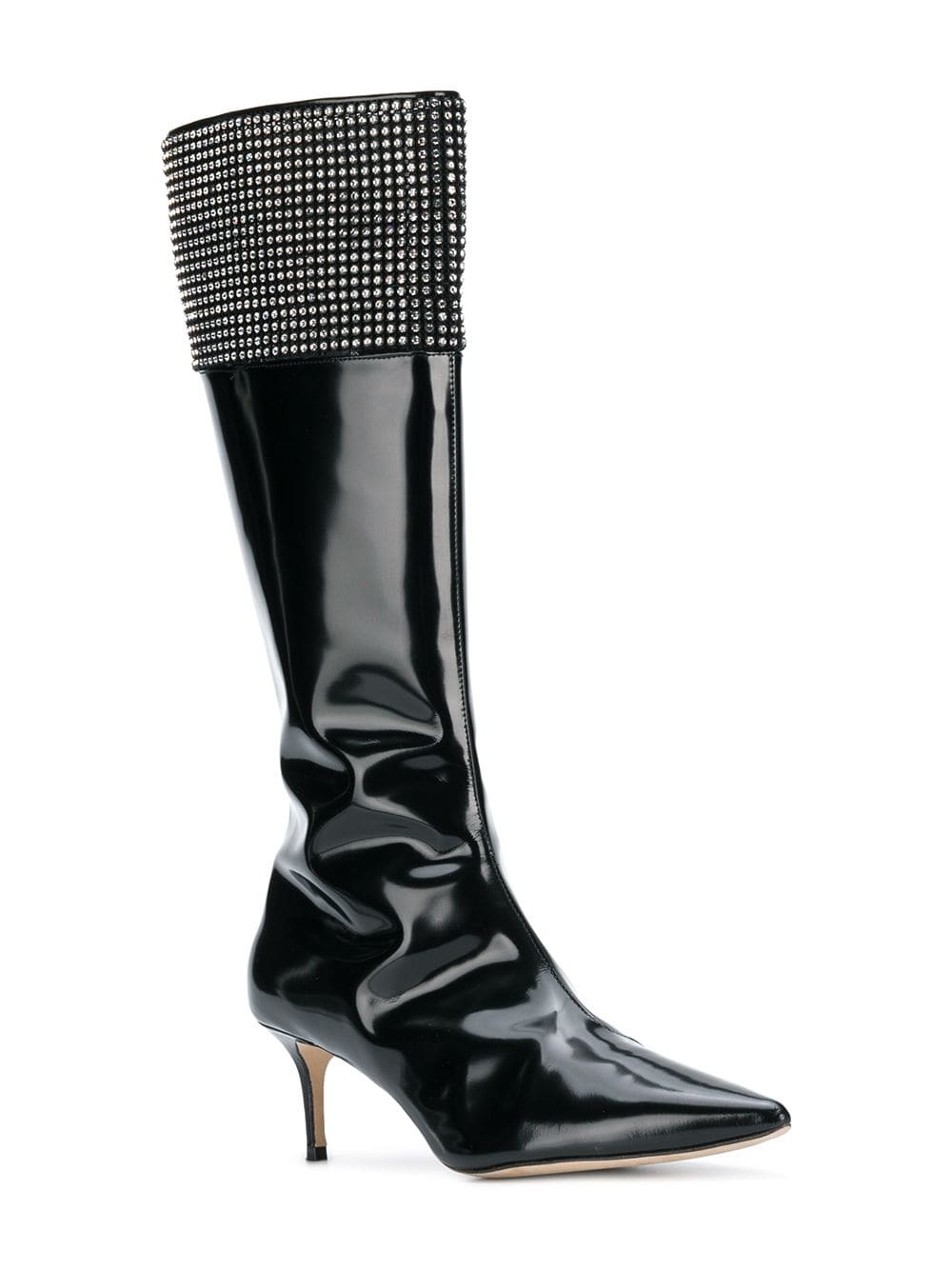 Christopher Kane Crystal Mesh High Boot, $618 | farfetch.com | Lookastic